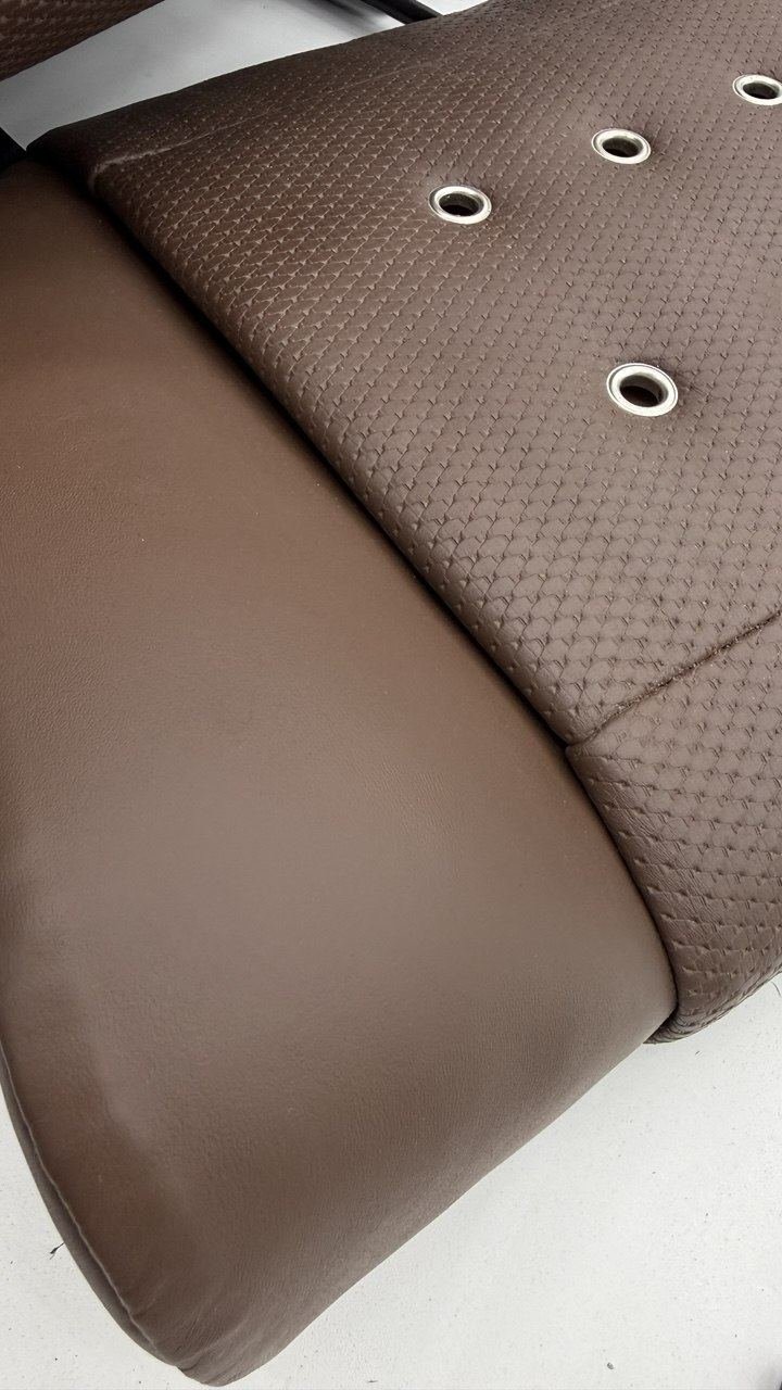 Brown perforated seat back