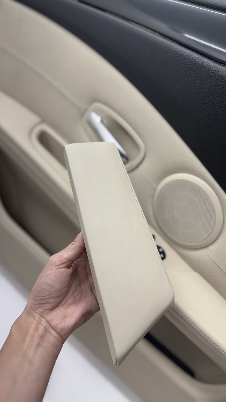 The same door card cleaned and refitted