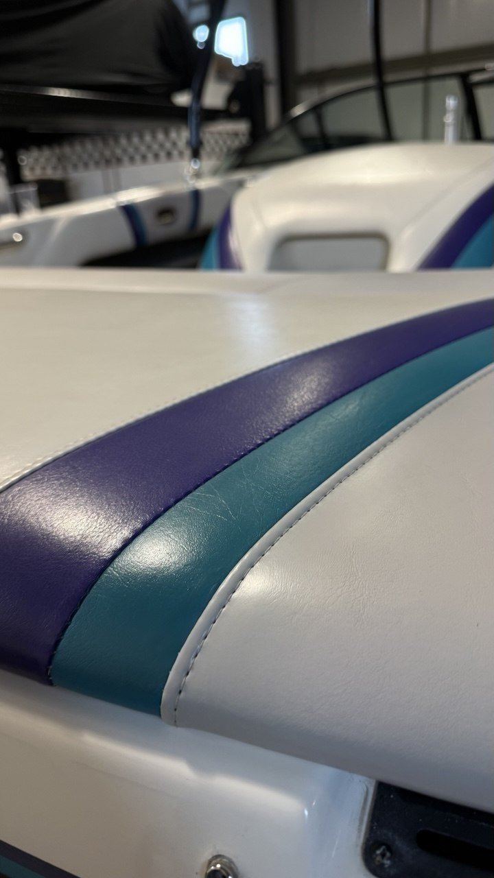 The same bolster, tear repaired and resealed
