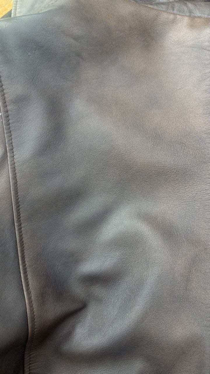 The same jacket panel, finish restored